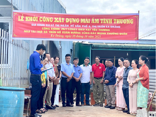 Khởi công xây dựng nhà mái ấm tình thương